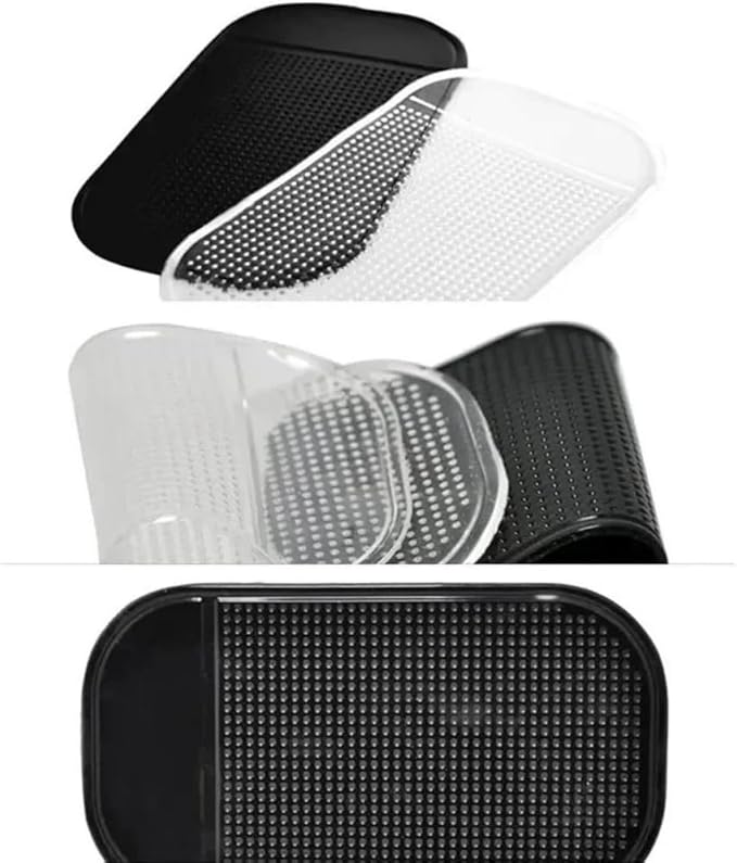 5PCS Extra-Strong Anti-Slip Pad Car Dashboard Sticky Pad Removable Silicone Gel Mat Washable Multi-Purpose PU Gel for Cell Phone Tablet (White)
