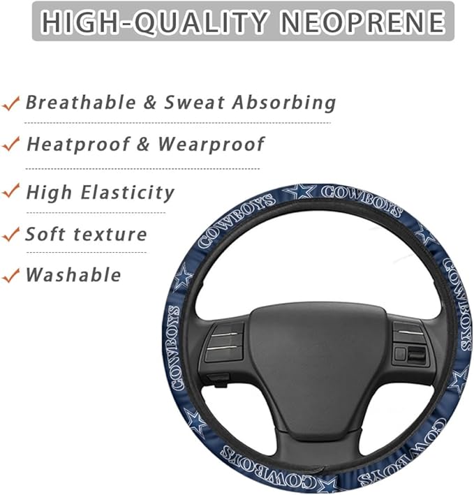 Universal Car Steering Wheel Cover, Automotive Vehicle Accessory (L-FXPT-NZ)