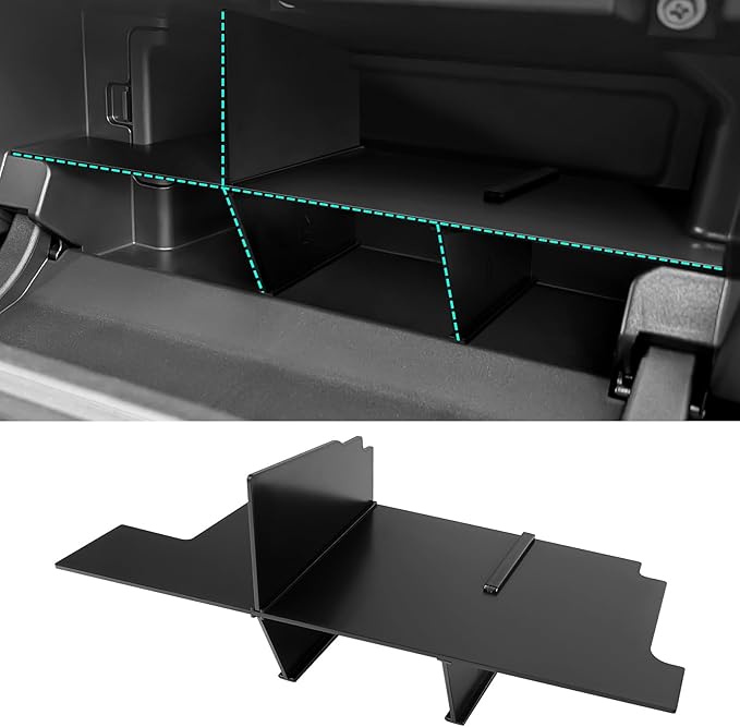 Hellet Glove Box Organizer Compatible with Toyota 2025 2026 4Runner Accessories Center Console Organizer Insert Compartment Tray