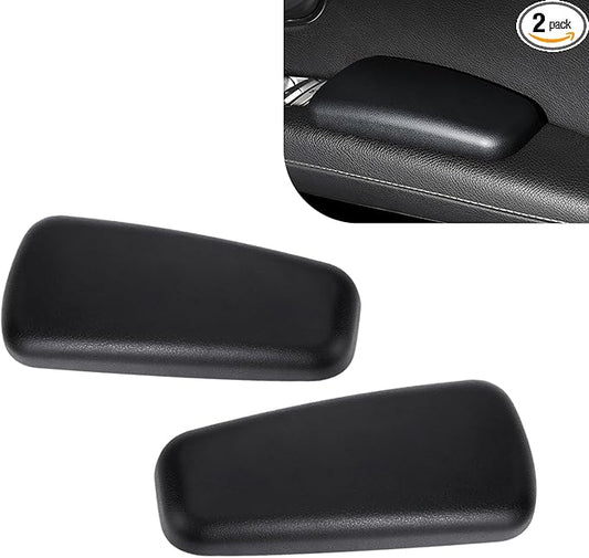 2 PCS Car Elbow Pad Arm Rest, Polyurethane Elastic Soft Arm Leg Support Pillow, Multi-functional One-piece Molded Car Interior Decoration, Universal for Most Vehicles (Black)