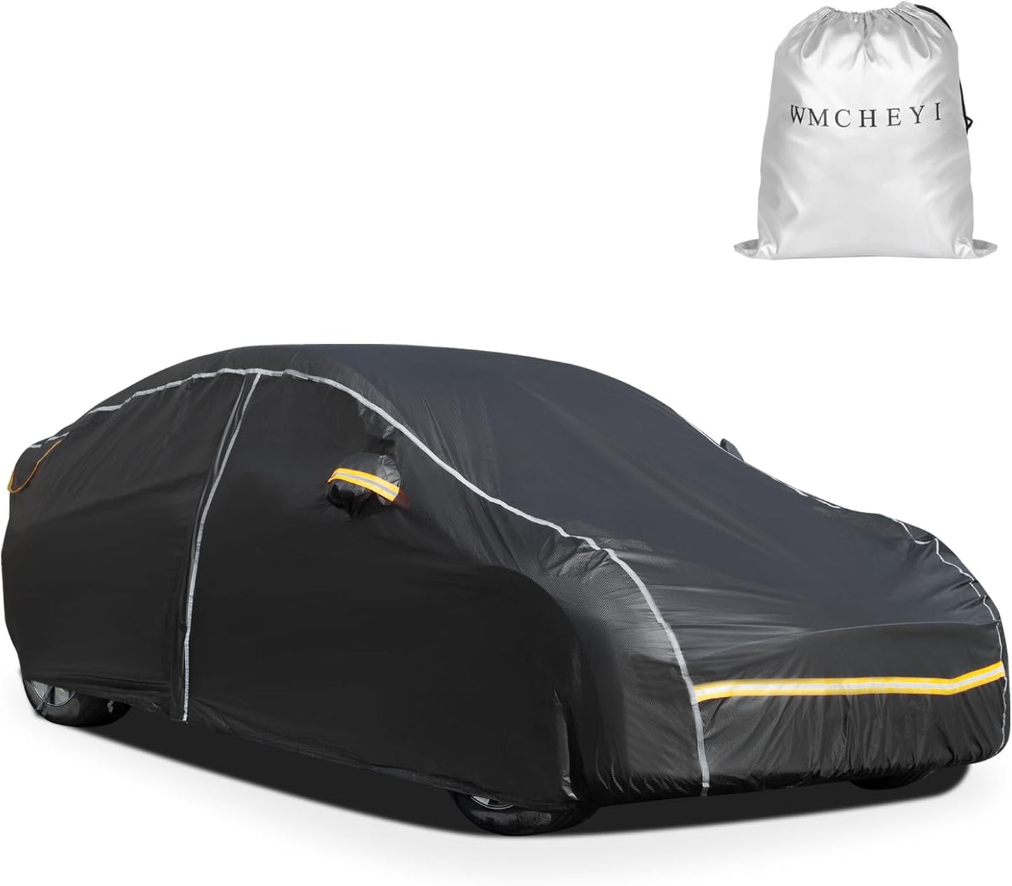 Car Covers for Automobiles,6 Layers Car Cover Waterproof All Weather, Full Exterior Cover with Zipper, Outdoor Car Cover Sun UV Rain Snow Wind Protection, Fit for Tesla Model Y