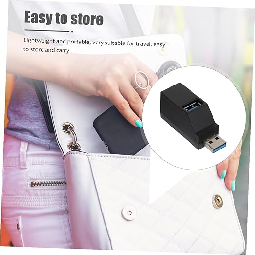 COHEALI Port USB Hub Portable Data Splitter Powered USB Expander for Laptop Computer Accessories Compatible with Hard Drives Keyboards Mice Flash Drives Printers Tablets Plug and Play