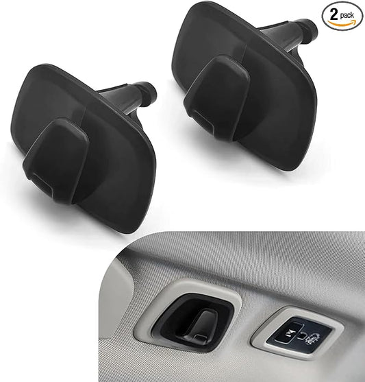 Pack-2 Car Interior Roof Hooks, ABS Plastic Multifunctional Roof Hook for Car, Car Hooks for Hanging Clothes, Bags and Umbrellas, Compatible with Volvo XC40 XC60 XC90 S60 S90 V60 V90 (Black)