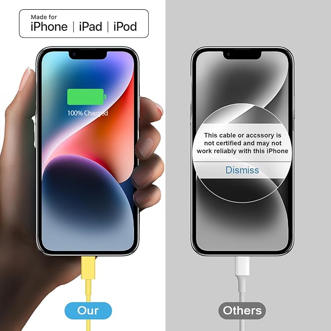iPhone 17 16 15 Charger Fast Charging 2+2Pack 20W USB C Wall Charger with 10FT Fast Charging Cable Compatible with iPhone 17/17 Air/17 Pro/17 Pro Max/iPhone 16/15 Series, iPad Pro/AirPods-Yellow