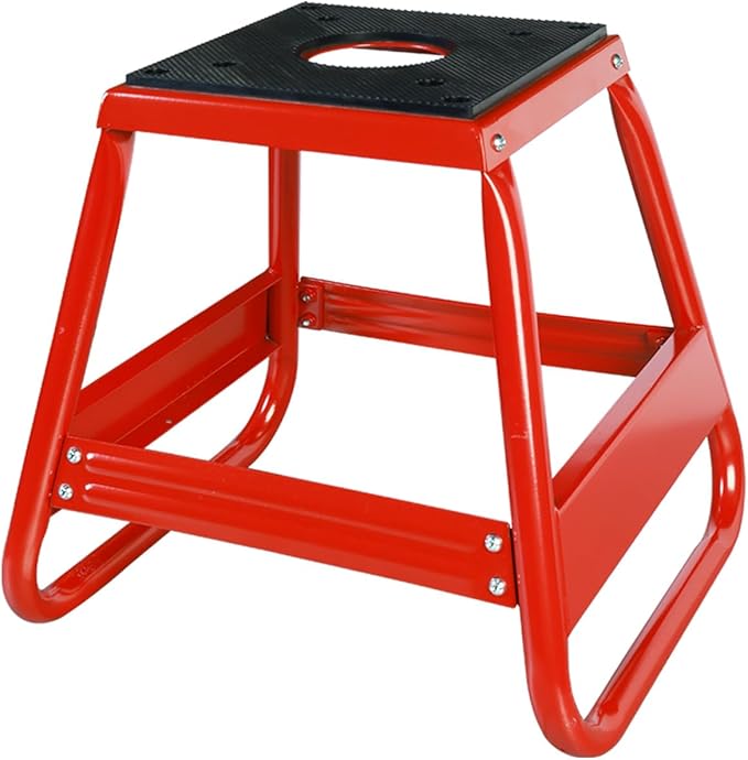 Big RED Motorcycle Stand Lift Dirt Bike Stand, 1000LBS Capacity Universal Detachable Maintenance Motorcycle Stand, Fit for Kawasaki Honda Yamaha