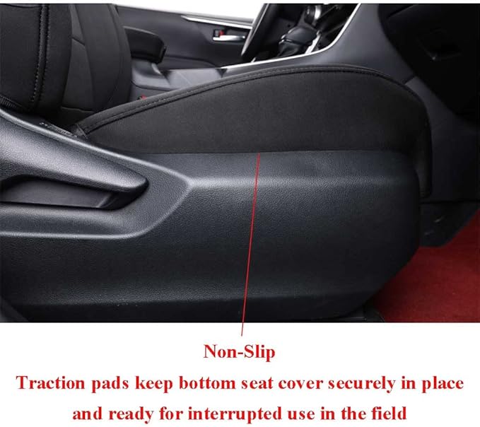 EKR Rav4 Seat Covers Custom Fit for Toyota Rav4 (Hybrid) Woodland/Limited 2026,Car Seat Cover Full Set for SUV,Neoprene(Black)