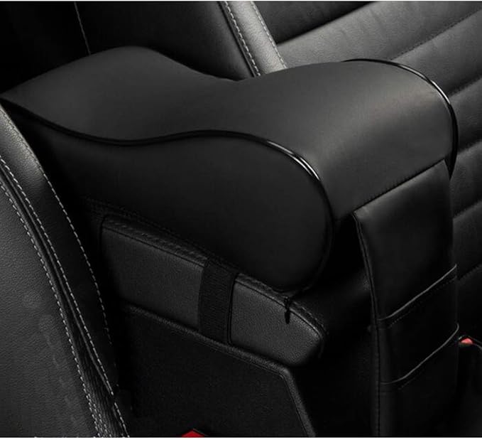WJSKDQ Car Armrest Cushion Soft Memory Foam Car Armrest Cushion Armrest for Car Center Console Black