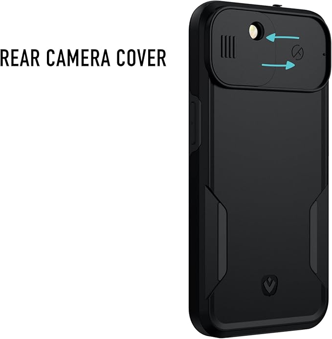 Spy-Fy iPhone 14 Plus Case with Camera Covers Front and Rear | Protect Your iPhone and Privacy | 6-Foot Drop Proof | 6,7 Inch | Camera Protection by Valenta