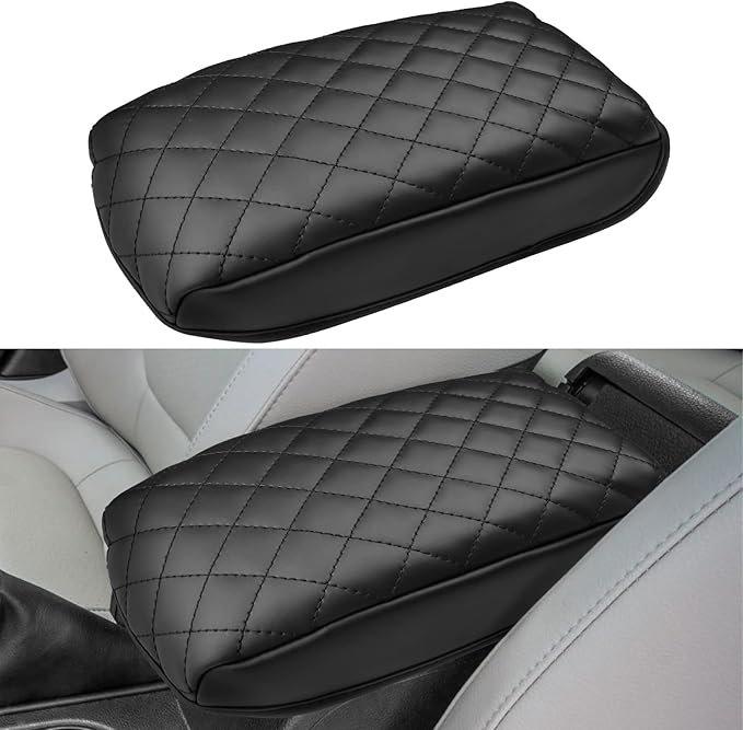 INTGET Car Center Console Armrest Cover for VW Volkswagen Jetta Accessories 2012 2013 2014 2015 2016 2017 2018 Middle Arm Rest Seat Box Cover Elbow Cushion Pad (Cushion, 2012-2018 A Version)