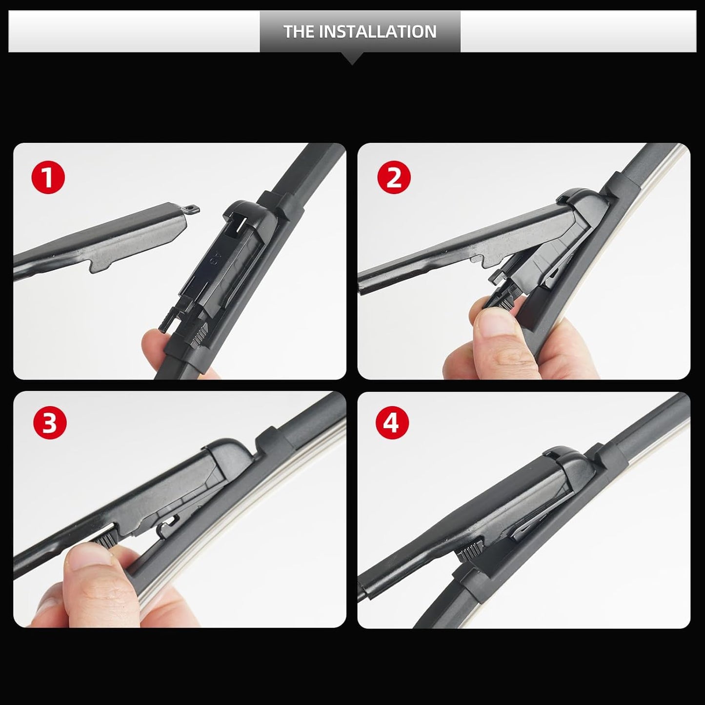 Front Windshield Wipers, 2-Piece Set for BMW 6 Series 645Ci 650i 2003 2004 2005 2006 2007 2008 2009 2010 - Automotive Replacement Front Wiper Blades for Car Window