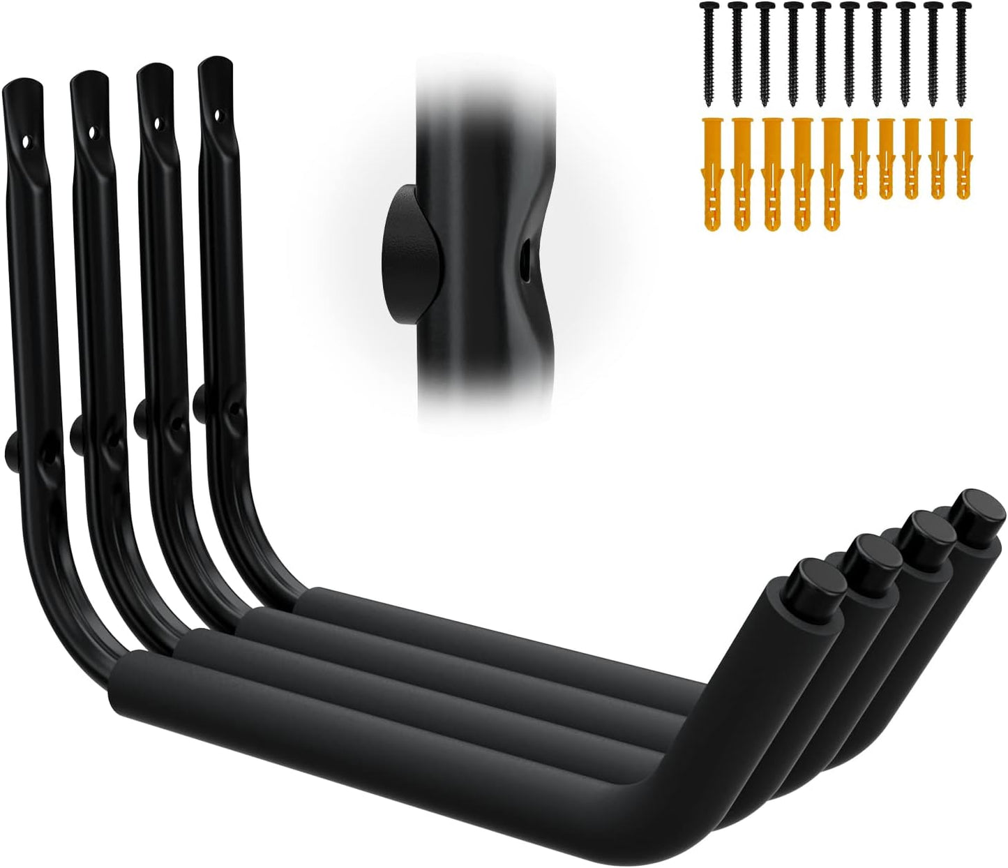 UNITEDPOWER Kayak Storage Racks, Garage Hangers, Wall Hooks for Canoe, Ladder, Bicycle, Folding Chairs, Surfboard, Snowboard, Hose and Tools, Indoor, Outdoor
