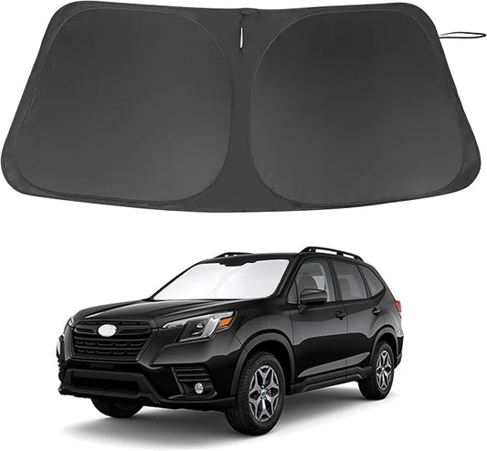 Windshield Sun Shade Custom Fit 2019-2024 2025 2026 Subaru Forester Accessories(Crossover, Base, Premium, Sport, Limited) Front Sunshade Window Shade Keep Car Interior Cool