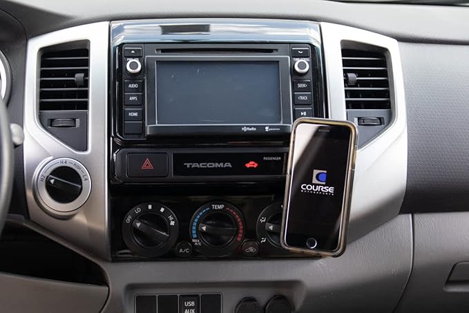 Course Motorsports Direct Fit Phone Mount - Toyota Tacoma (2005-2015) Compatible with All Phones - Magsafe Compatible Magnetic