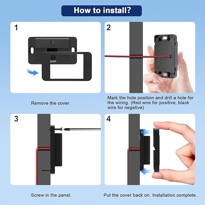 TSV 3 Port 12V USB Outlet Panel Wall Mount, 36W PD & Dual 18W QC3.0 Surface Mount Charger Socket Panel with Voltmeter Button Switch USB C Cable for Car RV Truck Marine