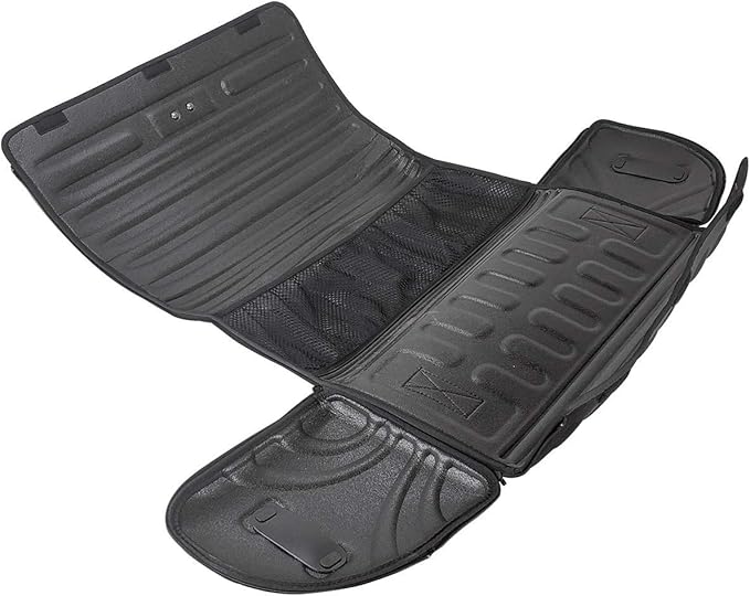 3D MAXpider Foldable Semi Hard Shell Handy Trunk Car Organizer with Top Cover, Mesh Pockets, Carry Handles (Large) (9398-09)