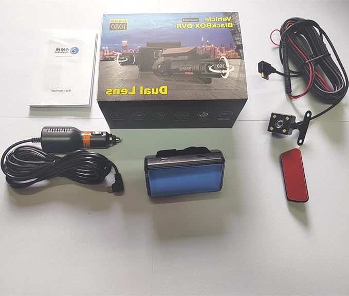 Backup Camera for Car Security Dash Cam Front and Rear Vehicle Camera Dual DashCam Back up Camera, 3 Inch IPS Screen Video Recorder G-Sensor Night Vision Truck Camera