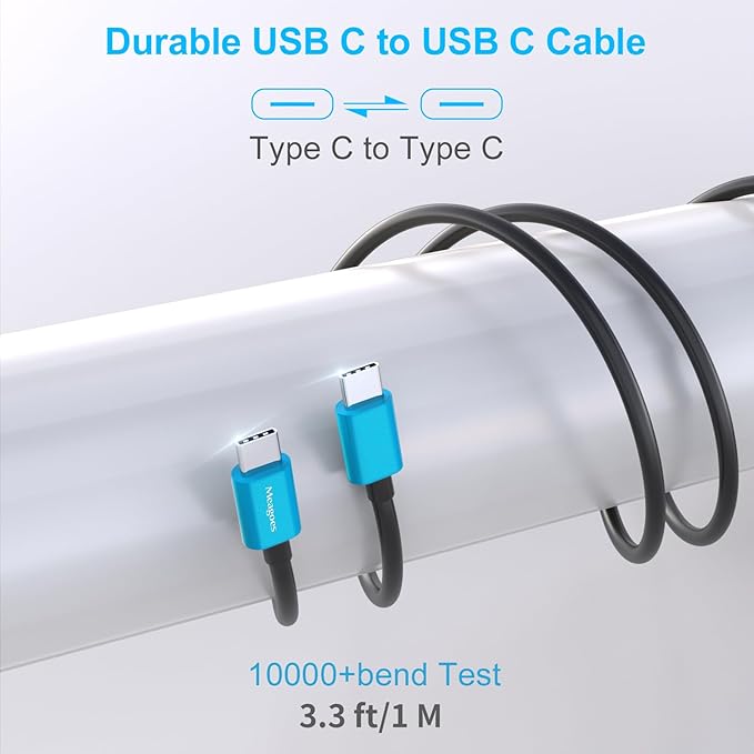 67.5W Blue Car Charger USB C Super Fast Charging, 45W USBC&QC3.0 Port Plug for iPhone 17 Pro Max/Air/16/15/iPad, Samsung S26 Android Cell Phone, Dual 12V Cigarette Lighter Adapter+ 3.3ft Type C Cable