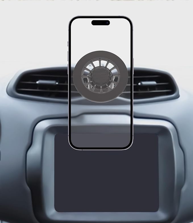 Jeep Renegade Phone Mount for MagSafe, Exclusive Fit for Jeep Renegade 2015-2024, Fit for MagSafe iPhone 16/15/14/13/12/Mini Series, Super-Strong Magnet for Jeep Renegade Accessories