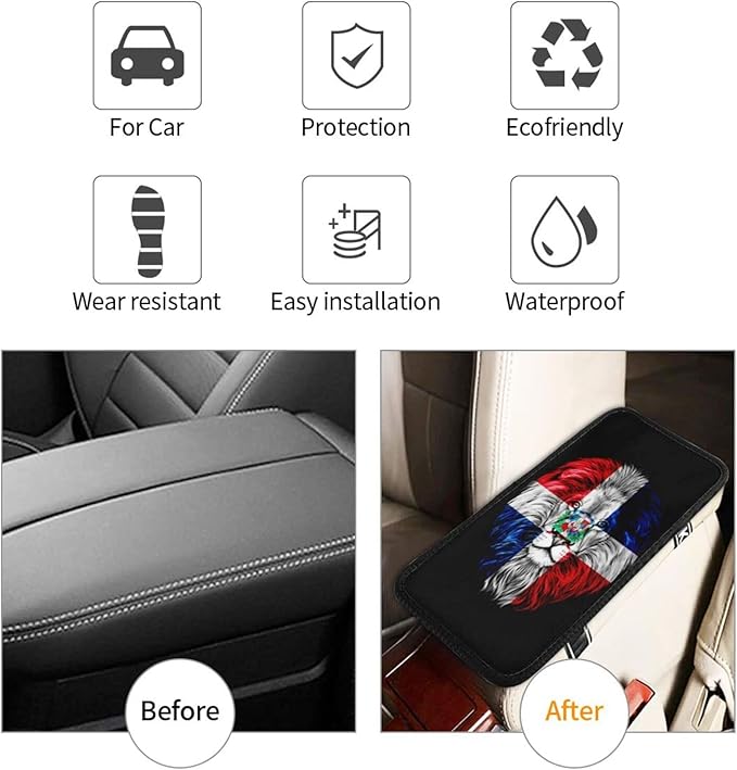 DARLEKS Car Armrest Cushion Auto Center Console Cover Pad Car Handrail Box Universal Decoration Mat
