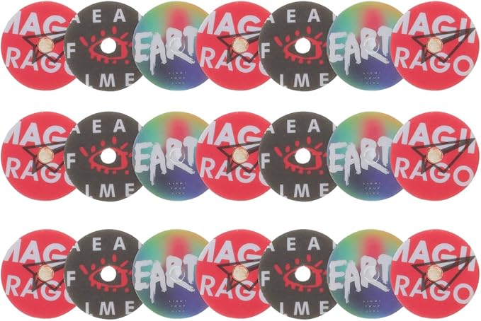 48 Pcs Record Air Freshener Refills: 1.38" Vinyl Scented Pads for Car Vent Clips - Disco Retro Fragrance Discs