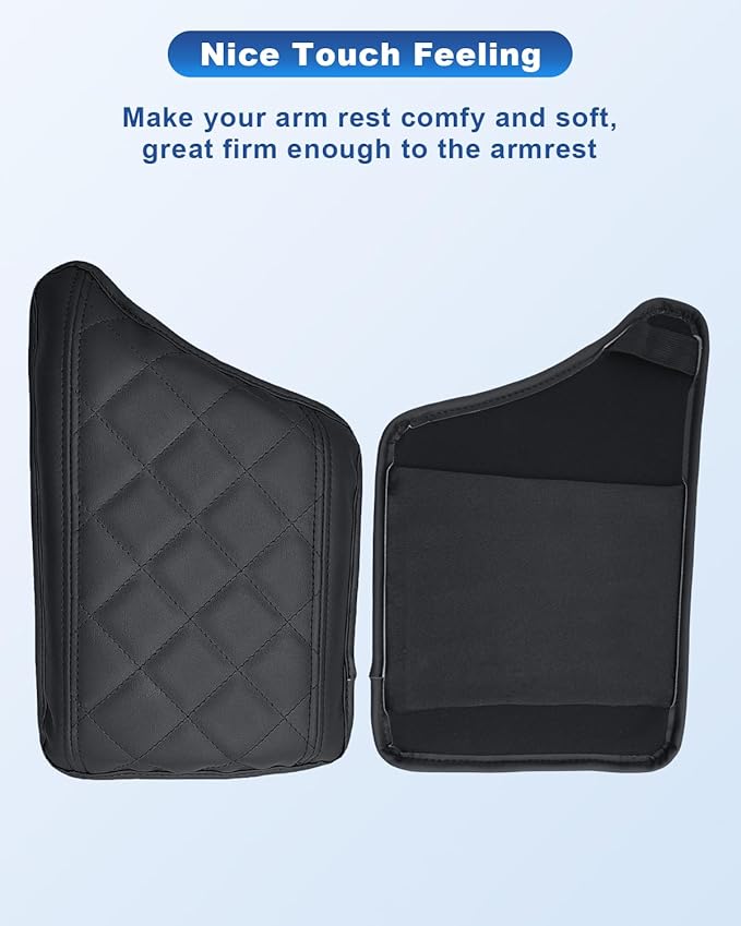 CDEFG for 2025 Volvo XC90 Center Console Cover for 2023 2024 2025 Volvo XC90 Accessories Armrest Cover XC90 Middle Console Pad Arm Rest Cushion Leather Cover