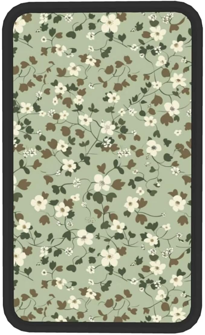 Green Leaf Armrest Cover Cute Sage Green Car Center Console Cover Auto Interior Accessories Center Console Covers Cushion Pad for Cars