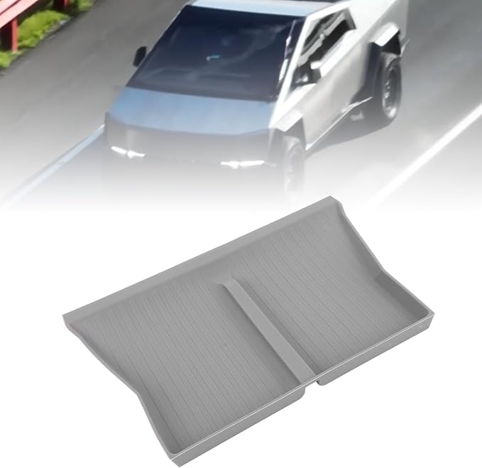 Wire Less Charging Silicone Mat, Center Console Wire Less Charging Mat Easy to Clean Anti Slip Phone Charging Silicone Pad Interior Accessories (Grey W240004613)