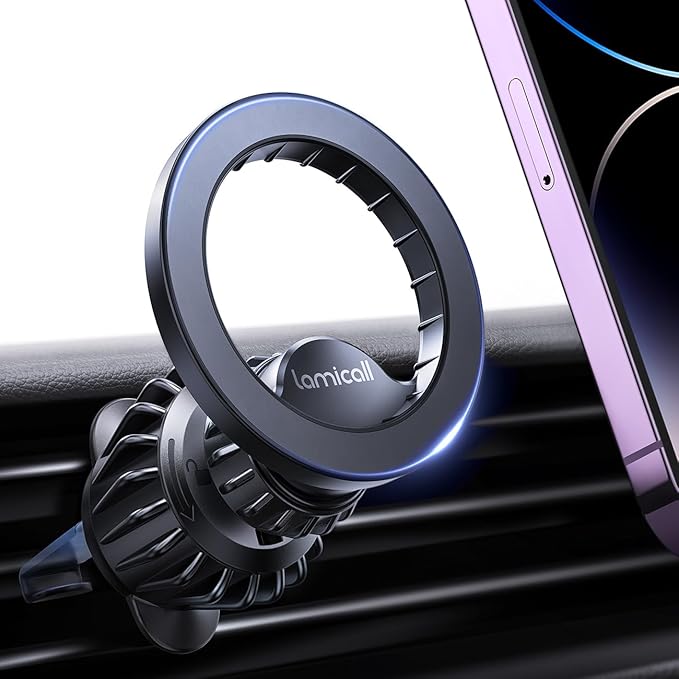 Lamicall for MagSafe Car Mount - [20 Super Magnets] Magnetic Phone Holders for Your Car, Air Vent Phone Holder Car, HandsFree Cell Phone Holder Accessories for Women fit iPhone 17 Pro Max Mothers Day