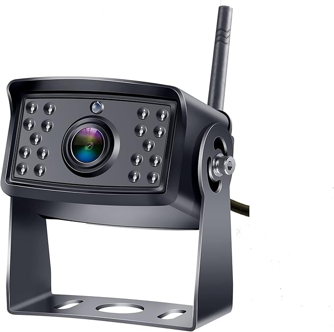 4Ucam HD 1080P Digital Wireless Backup Camera + 7" DVR Monitor Quad-View Compatible for Voyager Wisight Prewire RV, Trailer, 5th Wheels IR Night Vision