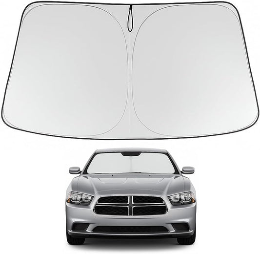 Proadsy 2026 Upgrade Front Windshield Sun Shade Foldable Sunshade Protector Custom for 2011-2023 Jeep Cherokee(Not for Jeep Grand Cherokee) Trailhawk Overland Limited Latitude Altitude Accessories