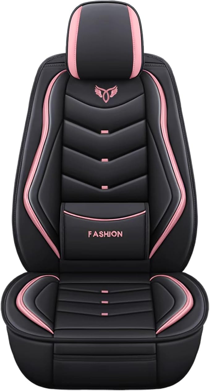 Car Seat Covers Full Set,Automotive seat Covers for Cars,Waterproof Leather seat Covers with Fixed Lumbar Support,Universal Fit for Most Cars,SUV,Trucks and Sedans