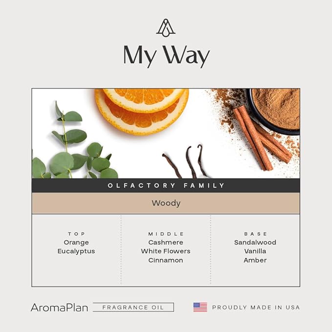 AromaPlan Hotel Scents My Way 5 Fl Oz (2 Pack), Luxury Aroma & Hotel Fragrance Diffuser Oil- Hotel Diffuser Oil for Aromatherapy- USA Made, Bigger Bottle, Bolder Aroma & Longer Lasting