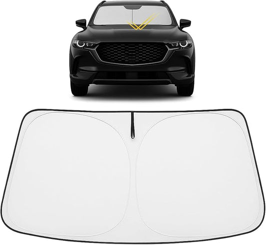 Proadsy Windshield Sun Shade for Mazda CX-50 2023 2024 2025 2026 Custom Fit Mazda CX50 SUV Foldable Front Sunshade Protector Blocks UV Rays Keep Car Cooler