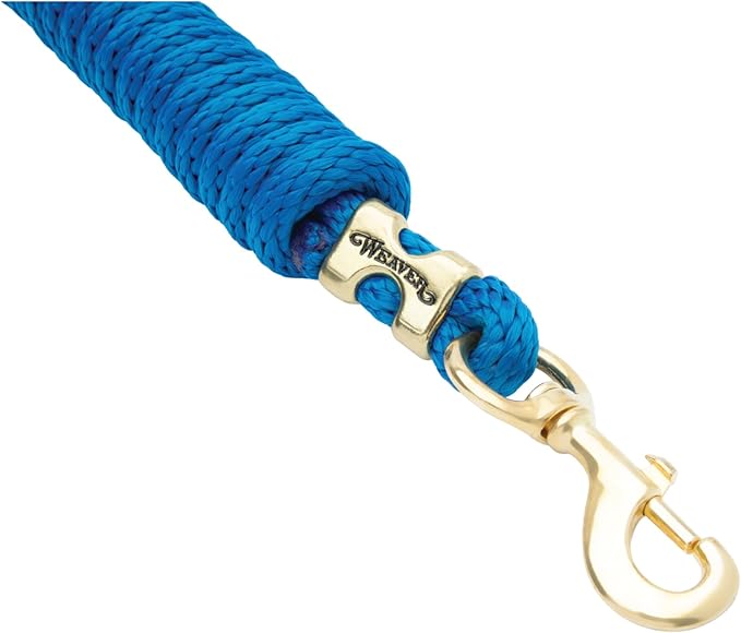 Weaver Equine Performance Lead Rope, Long Horse Lead Rope with Quick Halter Attachment, Soft Comfort Grip, Barn Horse Tack for Daily Use & Showing