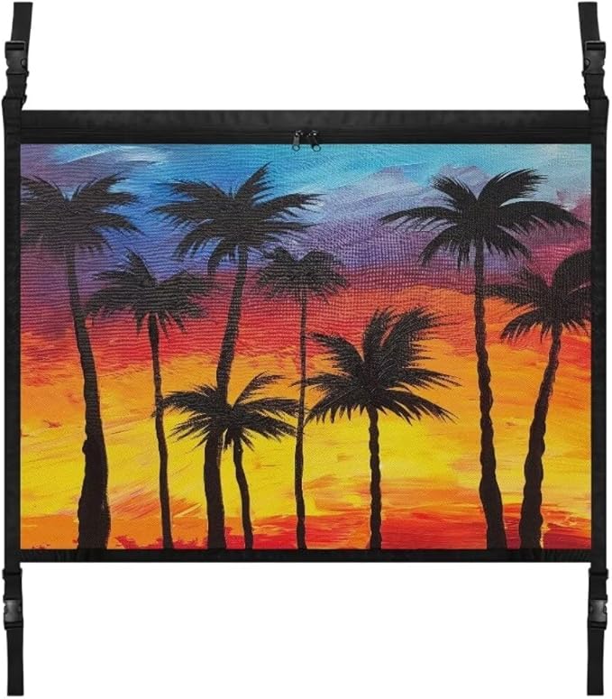 Sunset Tree Car Roof Storage Bag Car Storage Bag Organizer All Car Storage Organizers Vehicle Passenger Seat Organization and Storage for Travel