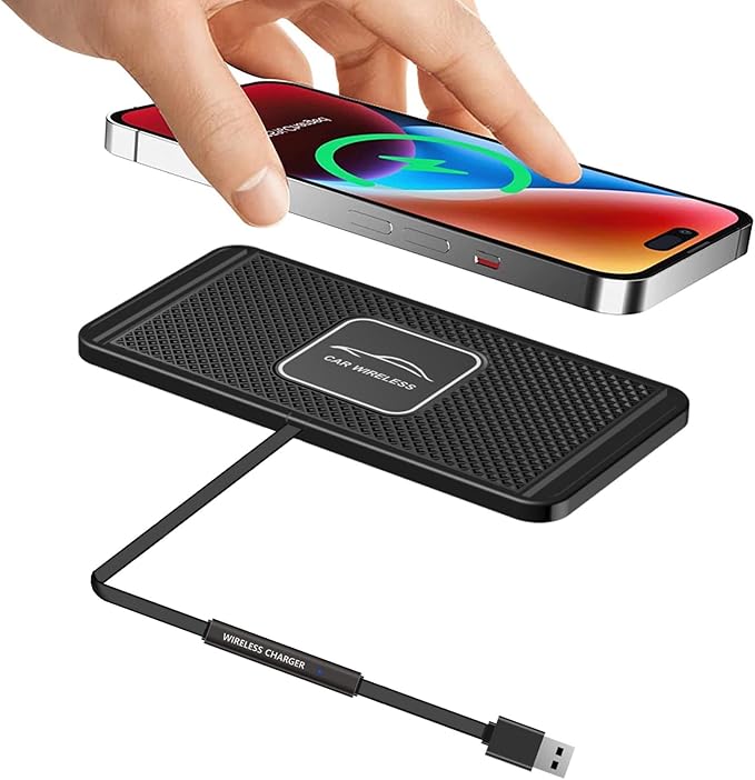 Wireless Car Charger Qi Charging Pad Fast 15W 10W 7.5W Quick Charge Adapter for iPhone 14 13 12 Mini 11 Pro Max 8 Plus X XR Xs Airpods LG Samsung Note Galaxy Buds S9 S10 S20 S21 S22 S23 Android Phones