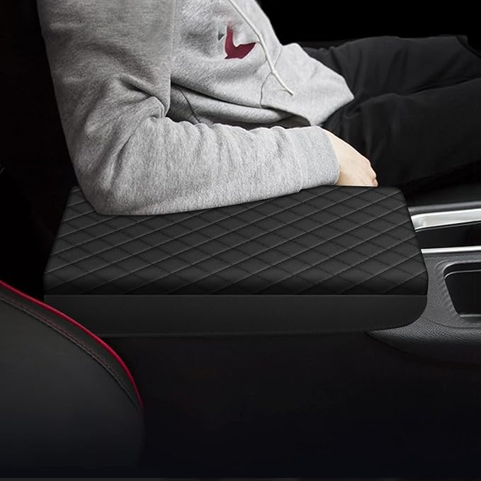 AOMSAZTO Console Pad for Nissan Sentra Armrest Pad for Nissan Sentra Black
