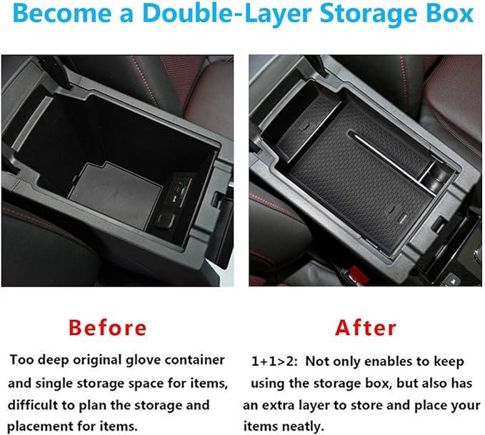 TTCR-II for Chevy Blazer Center Console Organizer 2019-2024 2025, for 2019-2024 2025 Chevy Blazer Console Organizer Tray Secondary Storage Box