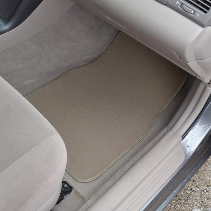 Motor Trend Premium Inter-Lock Backing Carpet Car Floor Mats - Front & Rear, Thick & Durable Auto Protection, Fits Most Cars Truck SUV Coupe Sedan