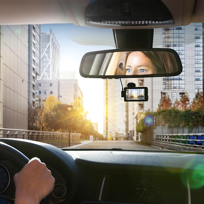 Garmin Dash Cam X110 Compact 1080p HD Camera | 140° FOV, Clarity Polarizer, Voice Control, GPS, 2.4" Display, Automatic Incident Detection Recording | Signature Series 64GB Micro SDXC Card