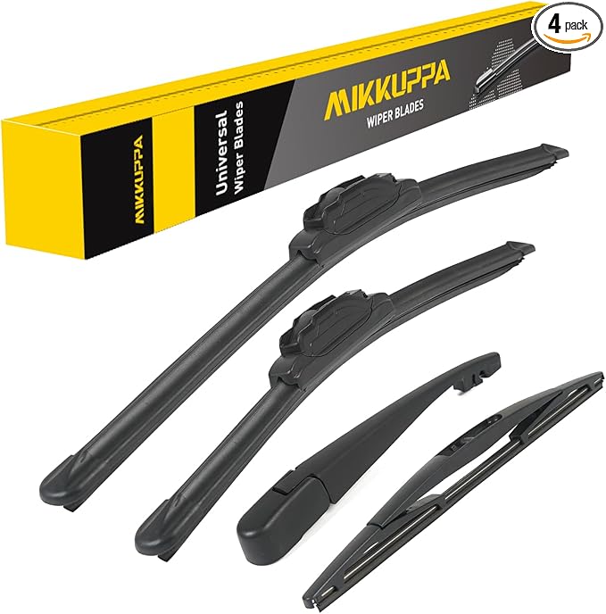 MIKKUPPA 26"/17"/11"/12" Windshield Wiper Blades - Replacement for 2017-2022 Honda CRV - Original Factory Quality Front and Rear Wipers Blade Set for My Car - U/J Hook (Pack of 4)