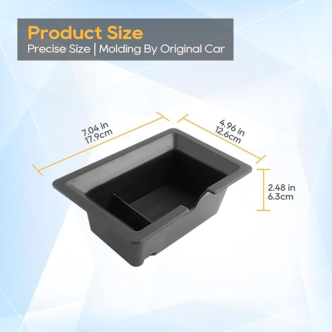 LFOTPP Center Console Organizer Tray for 2025 2026 Kia K5 (LXS/GT-Line/GT/EX), Armrest Storage Box Insert, OEM Fit, Non-Slip Waterproof Center Car Interior Accessory - Black