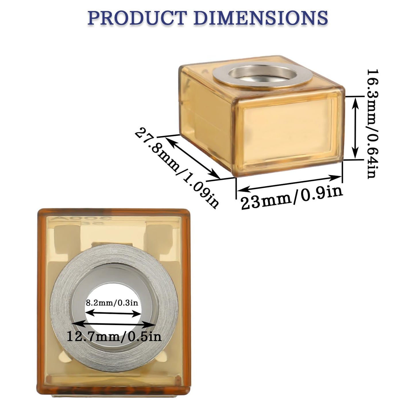 MRBF Terminal Fuse Block 75 AMP Marine Rated Battery Fuse 58V DC Max IP66 Waterproof Fuse Holder 75A