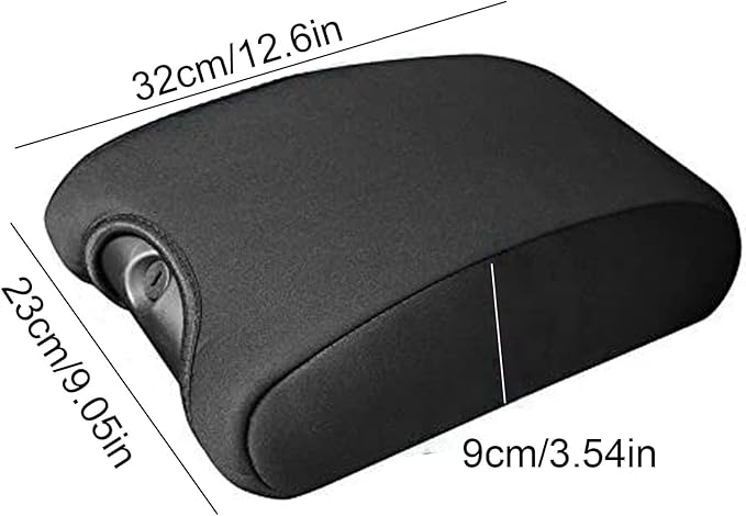 DEDC Neoprene Center Console Armrest Pad Cover for Jeep Wrangler JK Sahara Sport Rubicon X & Unlimited 2011 2012 2013 2014 2015 2016 2017 Black