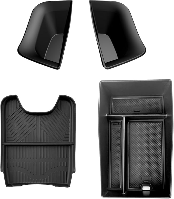 SXCY [4PCS Tray for 2026 2027 Honda HRV HR-V Center Console Organizer for 2023-2026 2027 Honda HRV Accessories [Armrest Tray+Door Storage+Under Console Tray] 2025 2026 2027 HRV Console Organizer