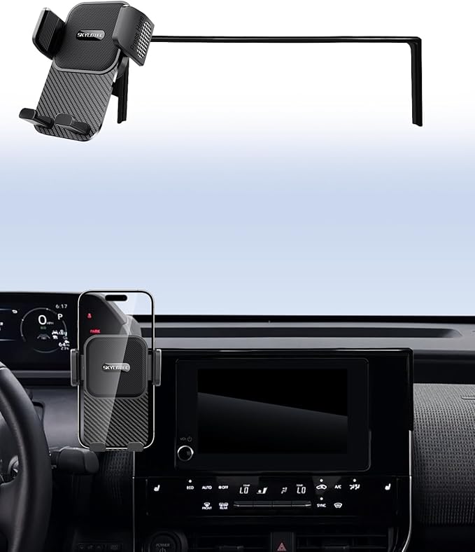 SKYLOTEC Car Phone Holder for Subaru Solterra/Toyota bZ4X 2023 2024 2025 Accessories 8/12.3-Inch Screen Fixed Clip, Automobile Cradles Phone Mount, Cell Phone Base Not Block Air Vent