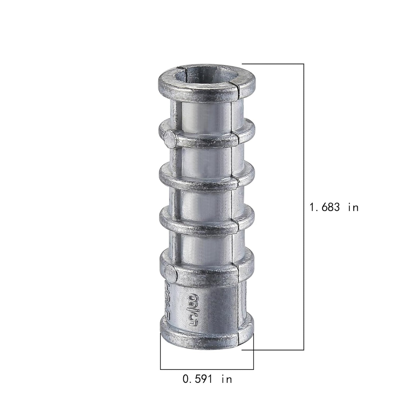 Wensilon(30pcs) 3/8 * 1-3/4 Lag Shield Anchor Long Zinc Alloy Bolts Concrete Anchors, Zinc Alloy Masonry Anchors Hole