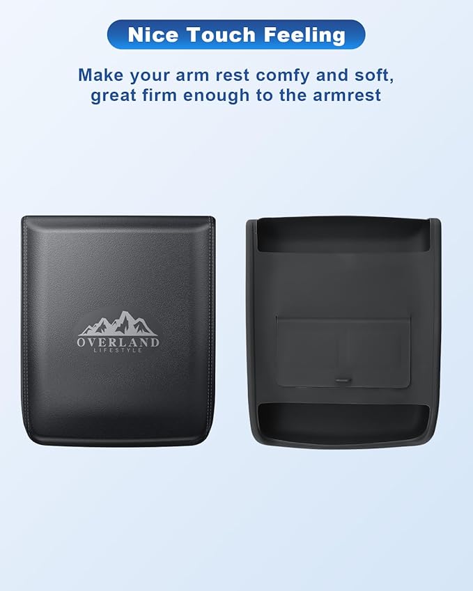 CDEFG for 2025 2026 Toyota 4Runner Center Console Cover with Hidden Storage for 2025 2026 Toyota 4Runner Accessories Armrest Cover 2025 2026 4Runner Middle Console Pad with Magnets Secret Box
