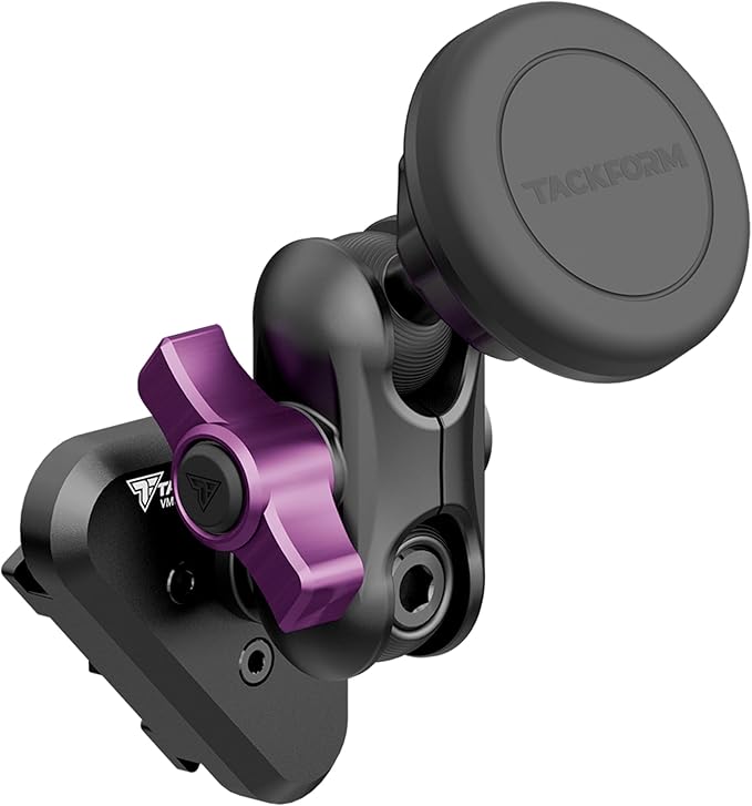 Tackform LINK Vent Phone Mount Compatible with 2015-2020 Ford F-150, 2017-2021 Super Duty, 2018-2021 Expedition | Aluminum | Universal Magnetic Holder | 2" Arm | Purple Knob | (NOT MAGSAFE Compatible)