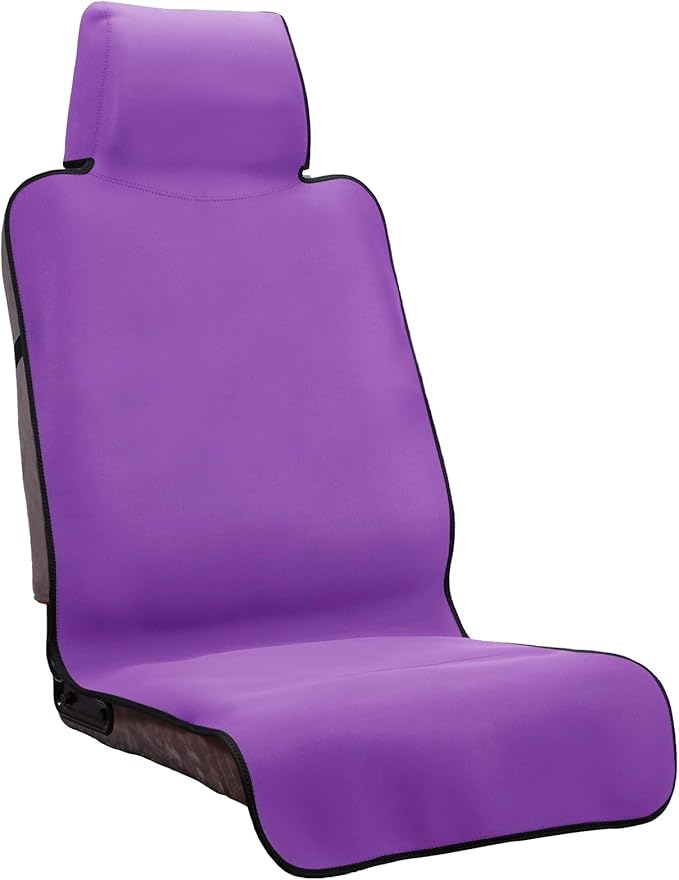 INFANZIA Premium Waterproof Seat Cover Towel Protector Neoprene Universal Fit, Upgraded 100% Washable & Removable Non-Slip Sweat Carseat Towel Covers, Perfect for Gym/Yoga/Workout（Purple,1PCS